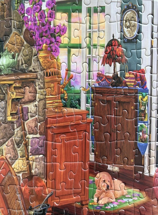 Mulic 500 Piece Puzzles for Adults - Cottage Puzzle Licensed by Joseph Burgess - Cozy Sanctuary - Enjoy Your Peace - Image 3
